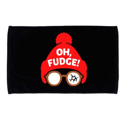 Oh Fudge Funny Christmas Microfiber Hand Towel