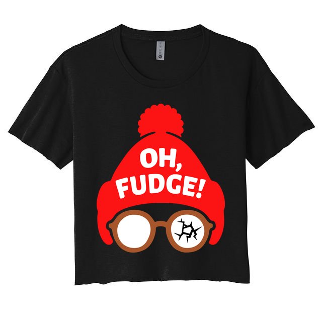 Oh Fudge Funny Christmas Crop Top