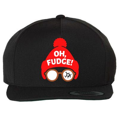 Oh Fudge Funny Christmas Wool Snapback Cap