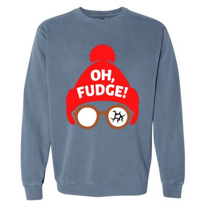 Oh Fudge Funny Christmas Garment-Dyed Sweatshirt