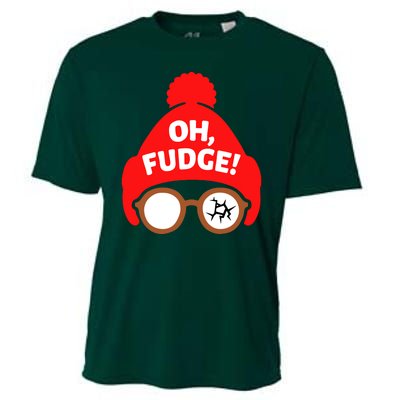 Oh Fudge Funny Christmas Cooling Performance Crew T-Shirt