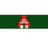 Oh Fudge Funny Christmas Bumper Sticker