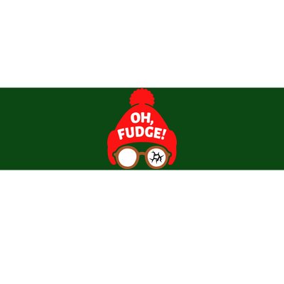 Oh Fudge Funny Christmas Bumper Sticker