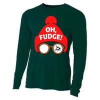 Oh Fudge Funny Christmas Cooling Performance Long Sleeve Crew