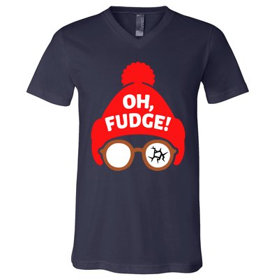 Oh Fudge Funny Christmas V-Neck T-Shirt