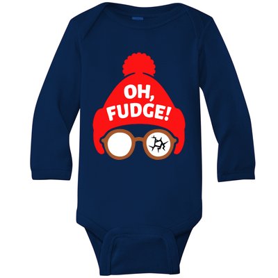 Oh Fudge Funny Christmas Baby Long Sleeve Bodysuit