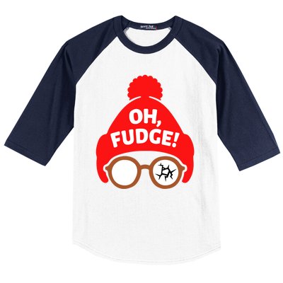 Oh Fudge Funny Christmas Baseball Sleeve Shirt