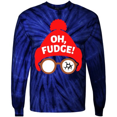 Oh Fudge Funny Christmas Tie-Dye Long Sleeve Shirt