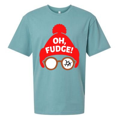 Oh Fudge Funny Christmas Sueded Cloud Jersey T-Shirt