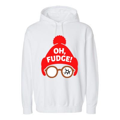 Oh Fudge Funny Christmas Garment-Dyed Fleece Hoodie