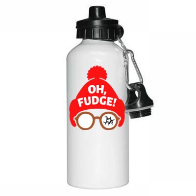 Oh Fudge Funny Christmas Aluminum Water Bottle