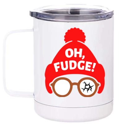 Oh Fudge Funny Christmas 12 oz Stainless Steel Tumbler Cup