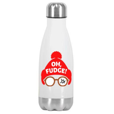 Oh Fudge Funny Christmas Stainless Steel Insulated Water Bottle