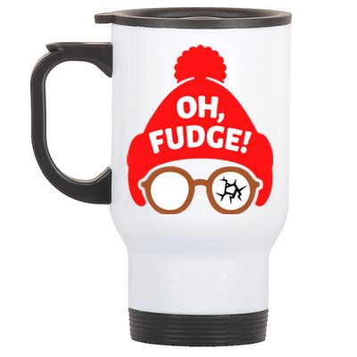 Oh Fudge Funny Christmas Stainless Steel Travel Mug