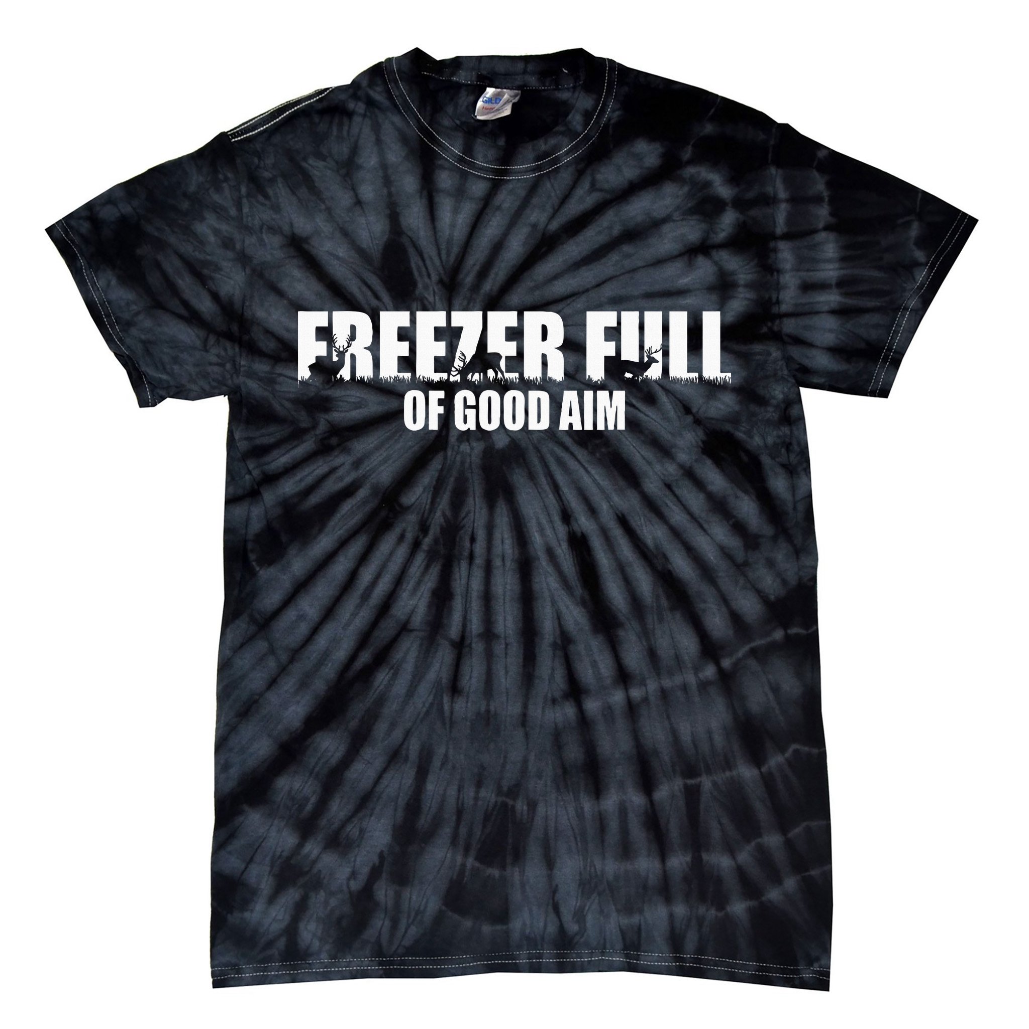 Outfit Freezer Full Of Good Aim Hunting Season Hunter Dad Tie-Dye T-Shirt