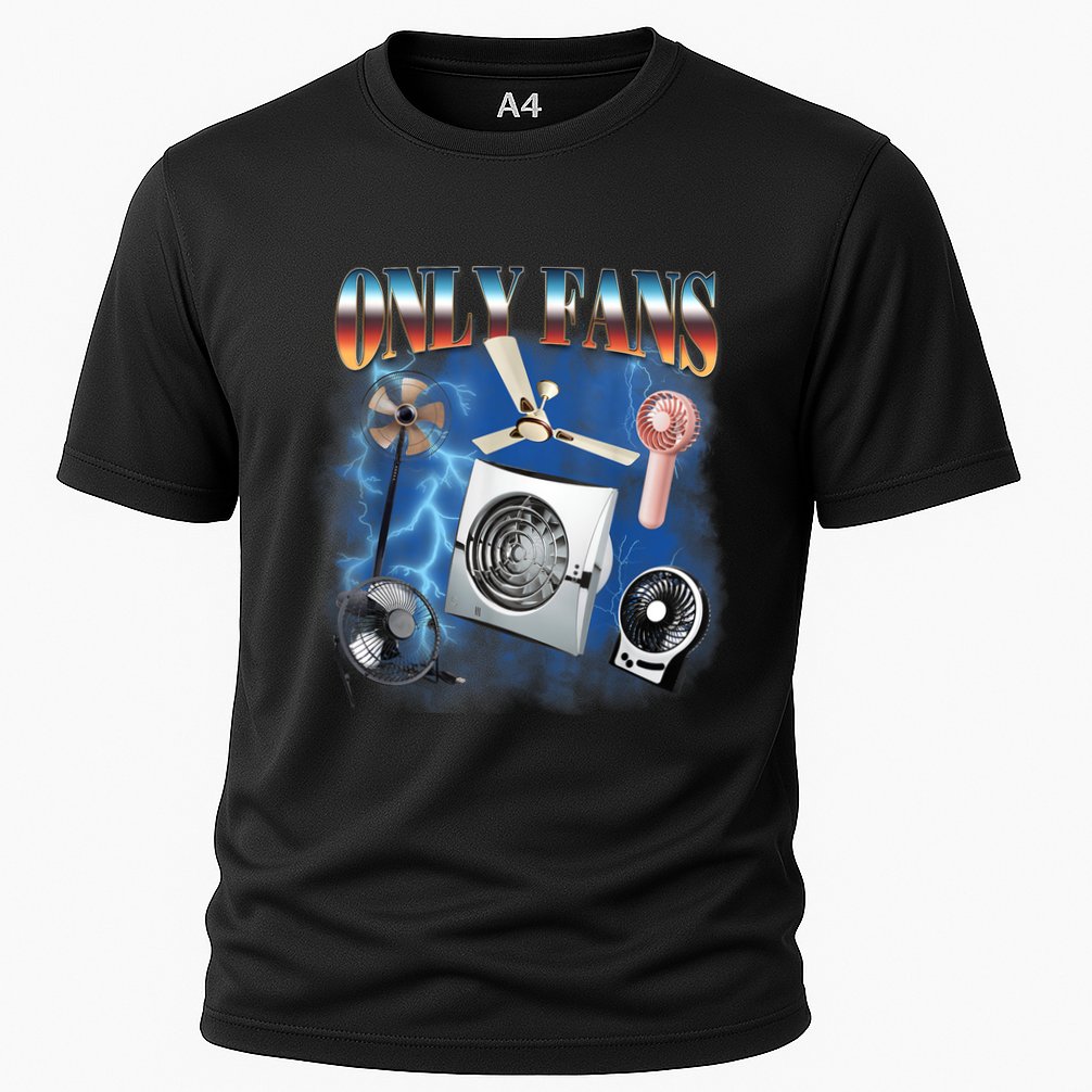 Only Fans Funny Fans Joke Meme Adult Humor Cooling Performance Crew T-Shirt