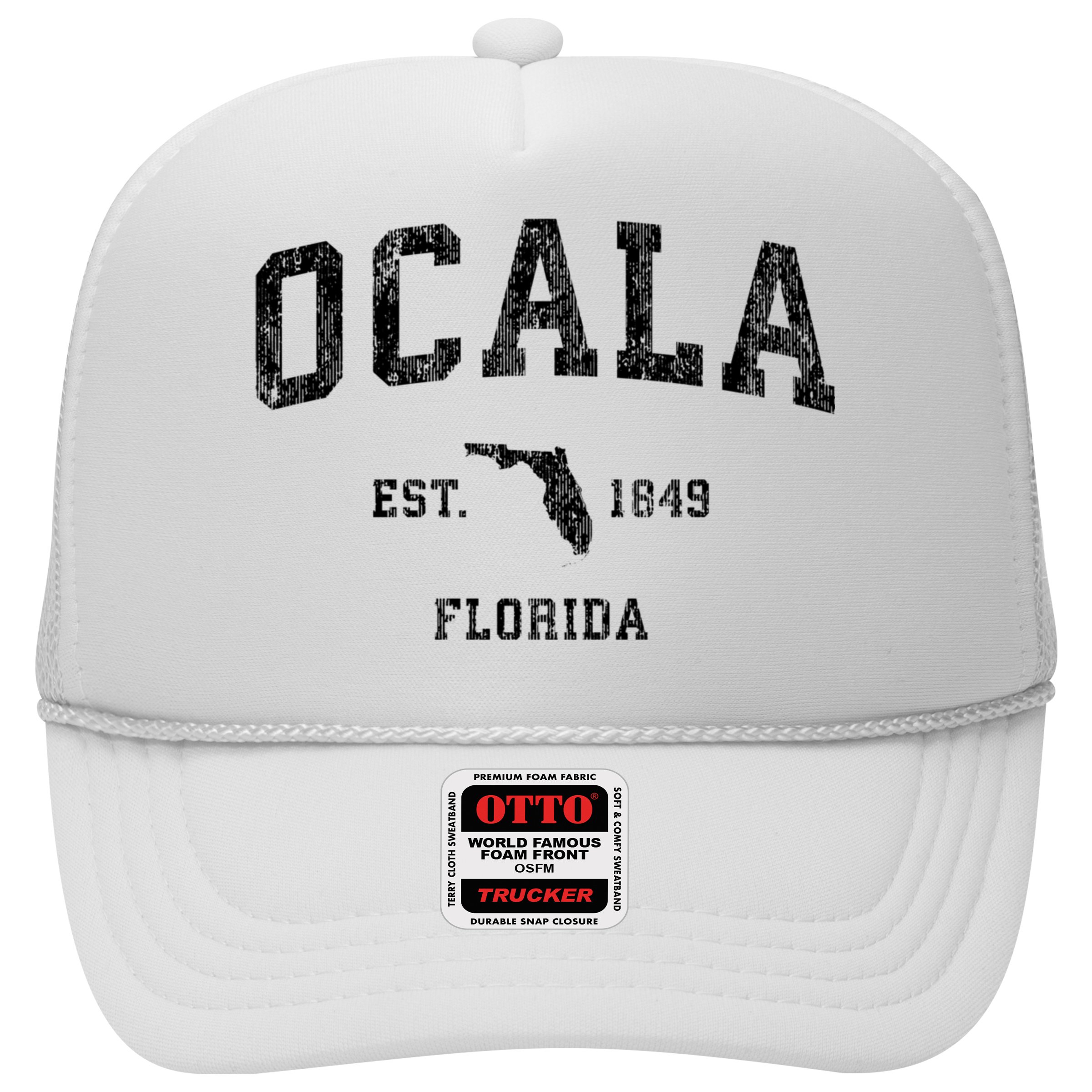 Ocala Florida Fl Vintage Established Athletic Sports Design Hat