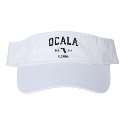 Ocala Florida Fl Vintage Established Athletic Sports Design Visor