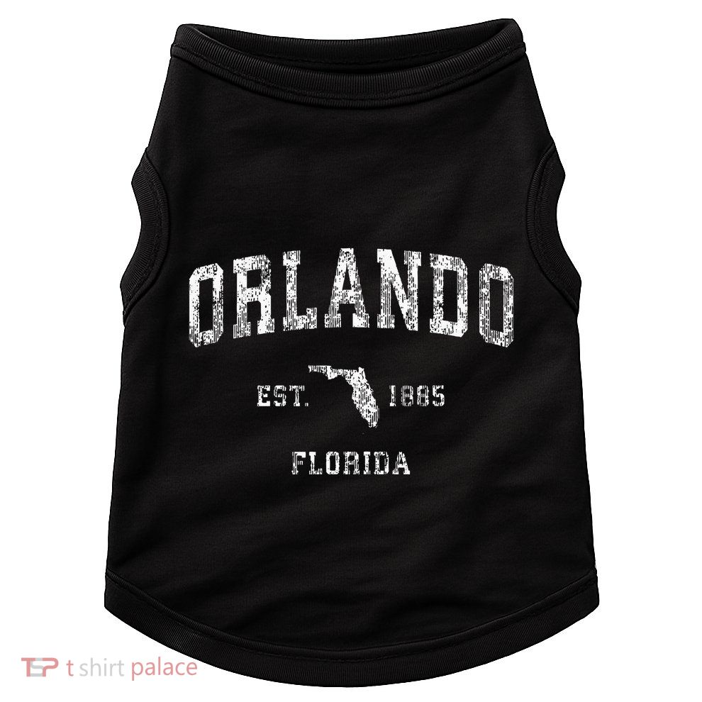 Orlando Florida Fl Vintage Athletic Sports Design Doggie Tank