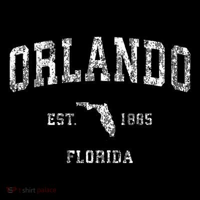 Orlando Florida Fl Vintage Athletic Sports Design T-Shirt