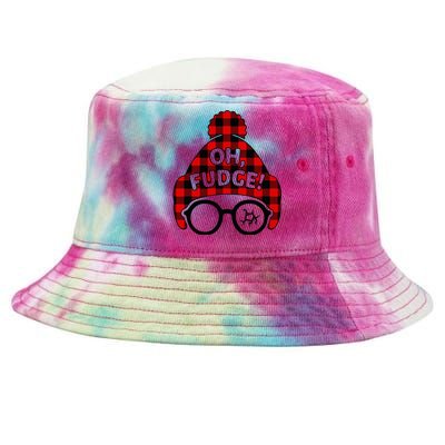 Oh Fudge Funny Christmas Tie-Dyed Bucket Hat