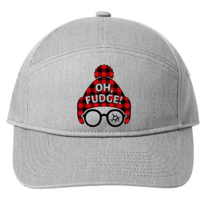 Oh Fudge Funny Christmas 7-Panel Snapback Hat