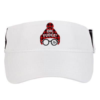 Oh Fudge Funny Christmas Adult Drive Performance Visor