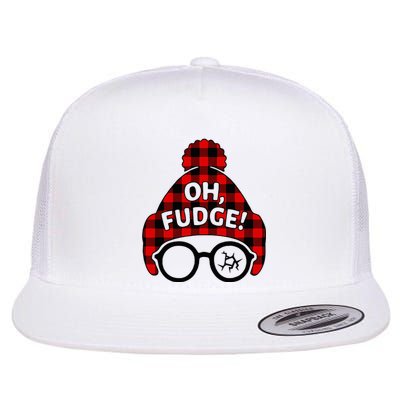 Oh Fudge Funny Christmas Flat Bill Trucker Hat