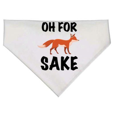 Oh For Fox Sake Lets Chill Animal Lover Costume Gift USA-Made Doggie Bandana