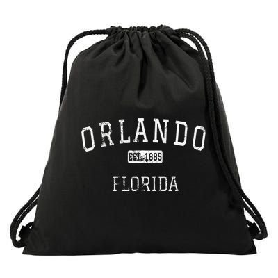 Orlando Florida FL Vintage Drawstring Bag