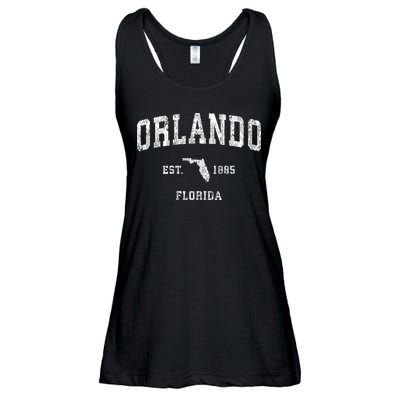 Orlando Florida FL Vintage Design Ladies Essential Flowy Tank