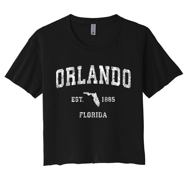 Orlando Florida FL Vintage Design Crop Top