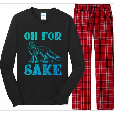 Oh For Fox Sake Gift Long Sleeve Pajama Set