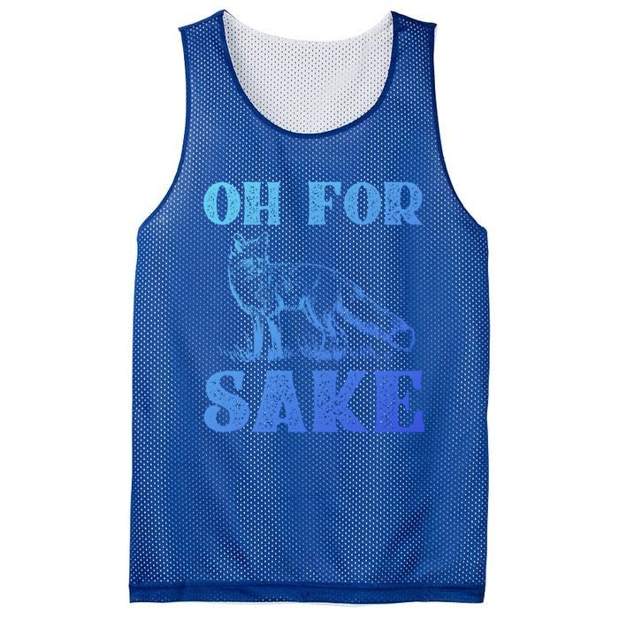 Oh For Fox Sake Gift Mesh Reversible Basketball Jersey Tank