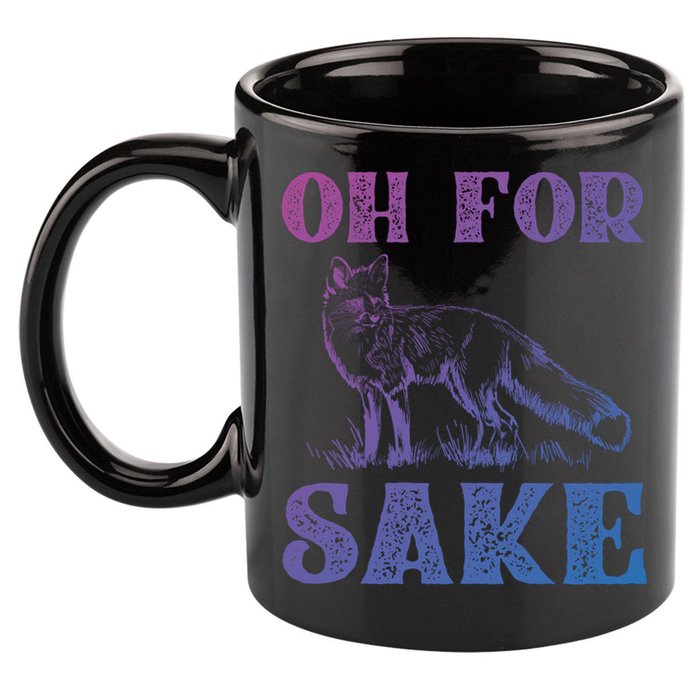 Oh For Fox Sake Gift 11oz C Handle Ceramic Mug