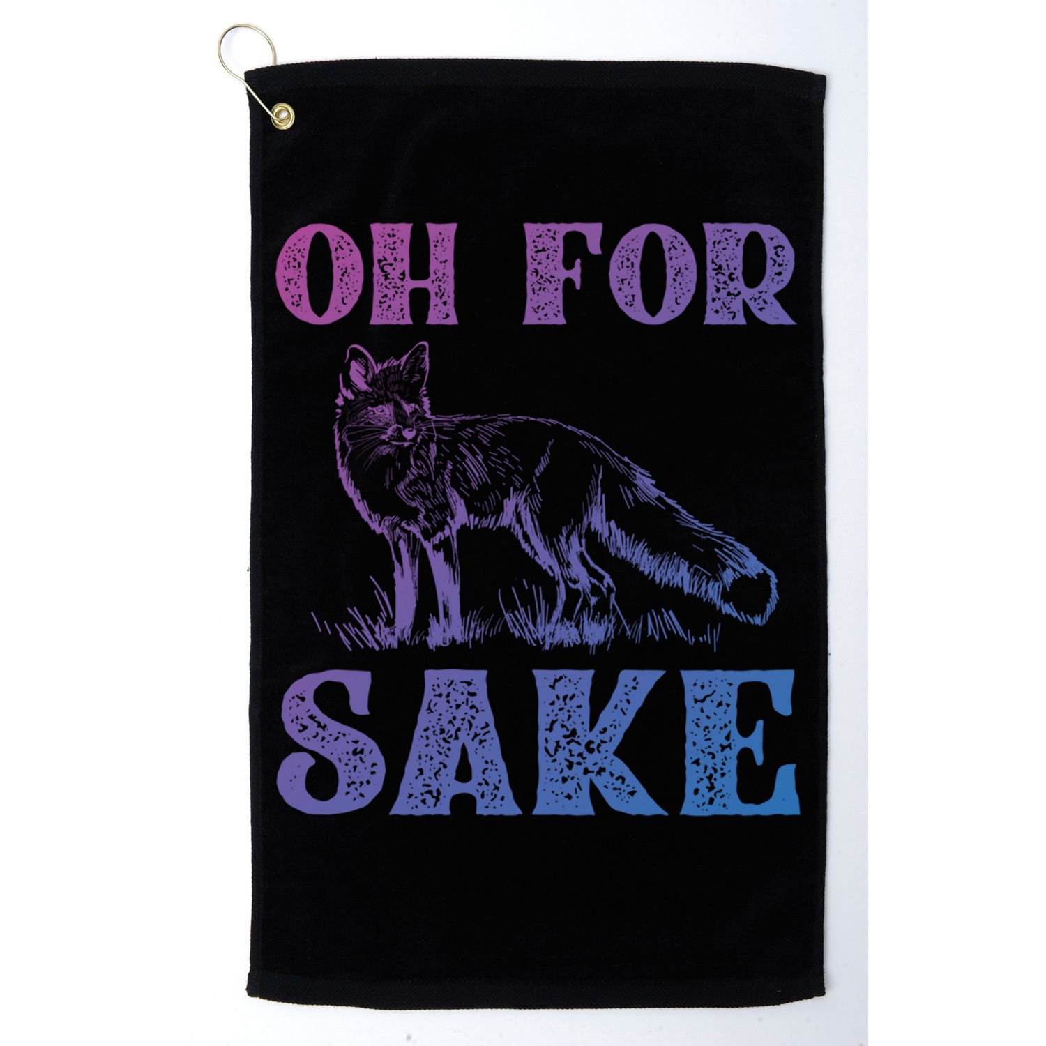 Oh For Fox Sake Gift Golf Towel