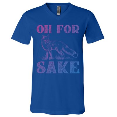 Oh For Fox Sake Gift V-Neck T-Shirt