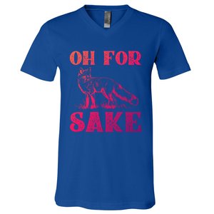 Oh For Fox Sake Gift V-Neck T-Shirt