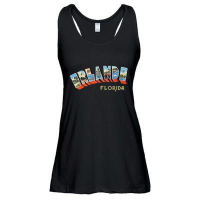 Orlando Florida Fl And Women Retro Vintage Ladies Essential Flowy Tank