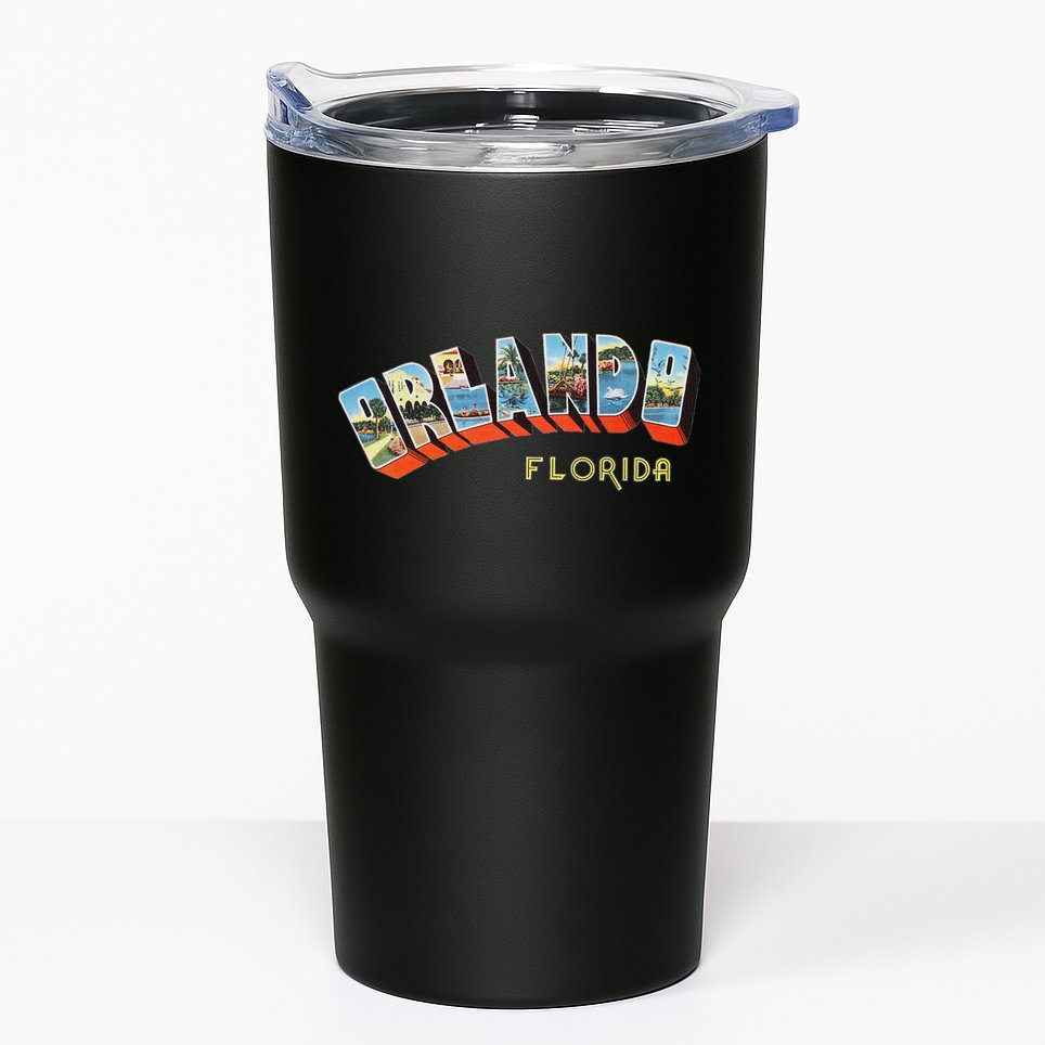 Orlando Florida Fl And Women Retro Vintage Tumbler