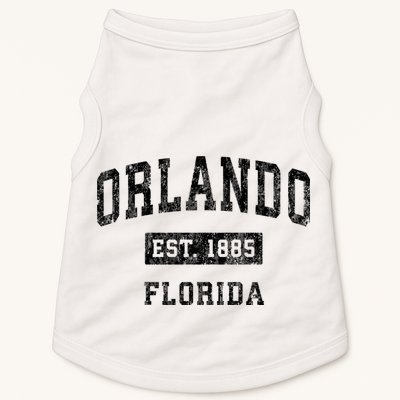 Orlando Florida Fl Vintage Established Sports Design Doggie Tank