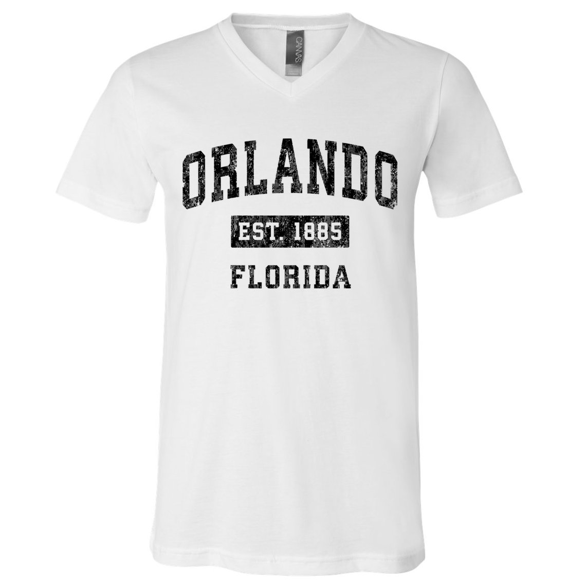 Orlando Florida Fl Vintage Established Sports Design V-Neck T-Shirt