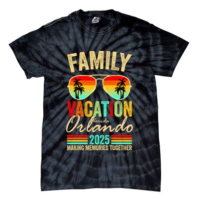 Orlando Florida Family Vacation 2025 Tie-Dye T-Shirt
