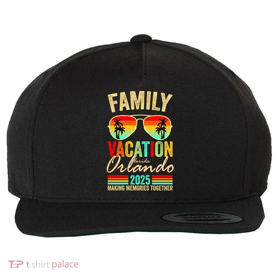 Orlando Florida Family Vacation 2025 Wool Snapback Cap