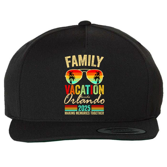 Orlando Florida Family Vacation 2025 Wool Snapback Cap