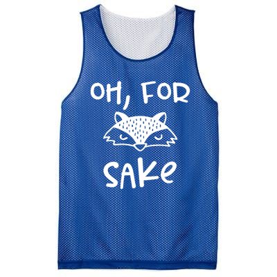 Oh For Fox Sake Cool New Funny Sarcastic Risque Novelty Item Gift Mesh Reversible Basketball Jersey Tank