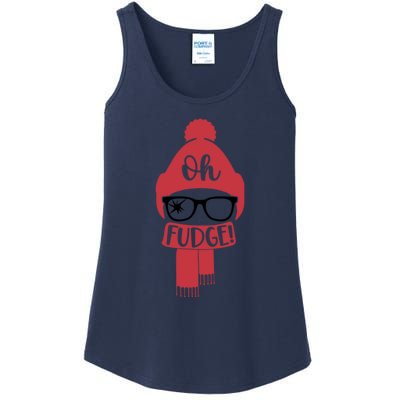 Oh Fudge Funny Christmas Saying Xmas Ladies Essential Tank