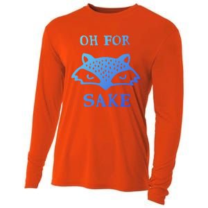 Oh For Fox Sake Sarcastic Sassy Saying Humorous Gift Cooling Performance Long Sleeve Crew