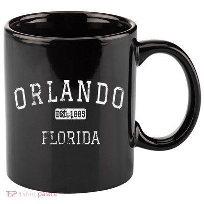 Orlando Florida FL Vintage 11oz C Handle Ceramic Mug