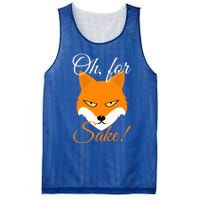 Oh For Fox Sake Design Gift Mesh Reversible Basketball Jersey Tank